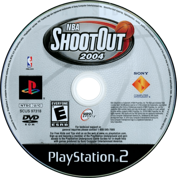 NBA Shootout 2004 – PlayStation 2 (PS2) - for just $0! 