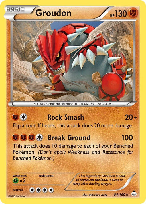 Groudon (84/160) (Theme Deck Exclusive) [XY: Primal Clash] - for just $1.45! 