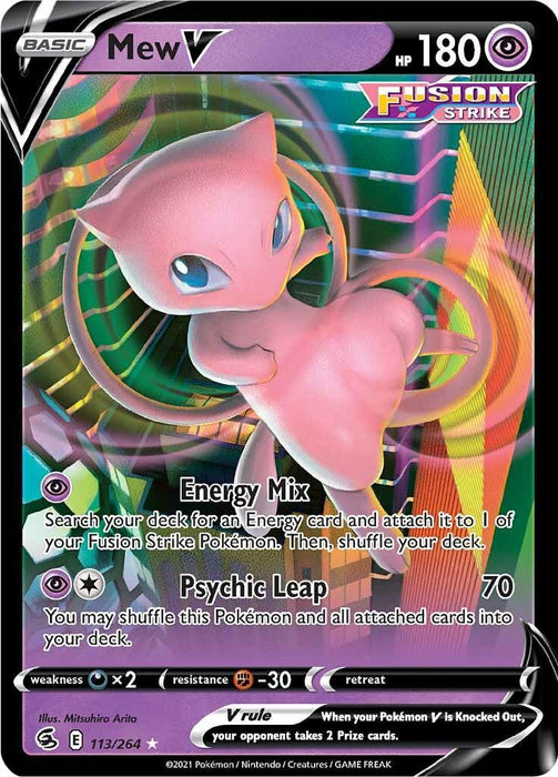 Mew V (113/264) [Sword & Shield: Fusion Strike] - for just $3.45! 