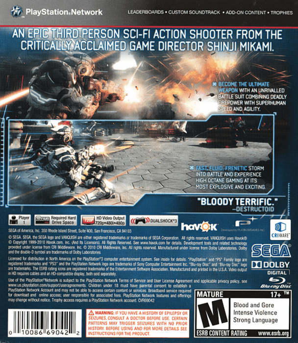 Vanquish – PlayStation 3 (PS3) - for just $10.99! 