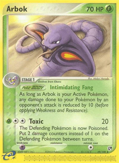 Arbok (29/100) [EX: Sandstorm] - for just $1! 