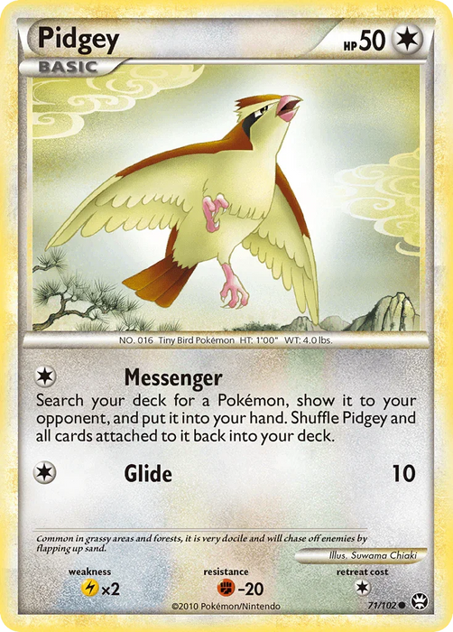 Pidgey (71/102) [HeartGold & SoulSilver: Triumphant] - for just $0.30! 
