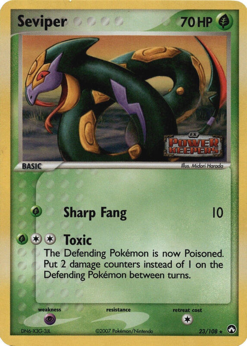 Seviper (23/108) (Stamped) [EX: Power Keepers] - for just $3.90! 