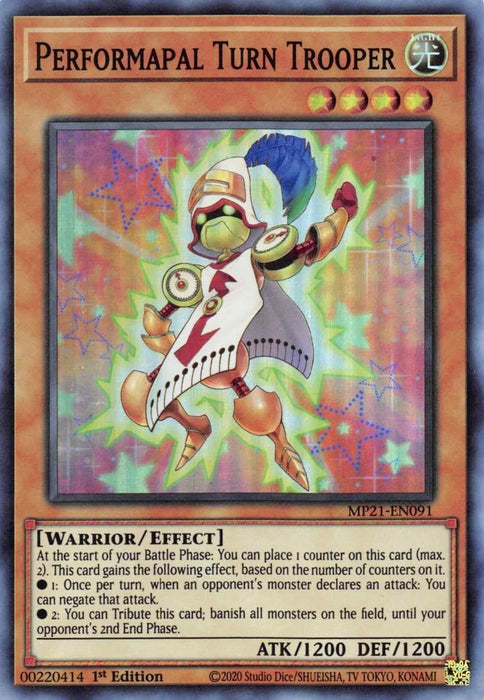 Performapal Turn Trooper [MP21-EN091] Super Rare - for just $0.10! 