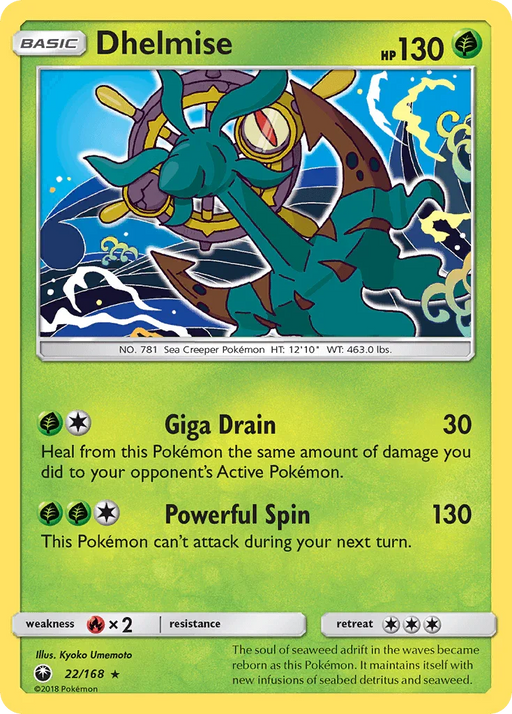 Dhelmise (22/168) [Sun & Moon: Celestial Storm] - for just $0.15! 