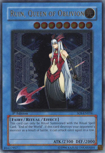 Ruin, Queen of Oblivion (UTR) [SOI-EN034] Ultimate Rare - for just $8! 