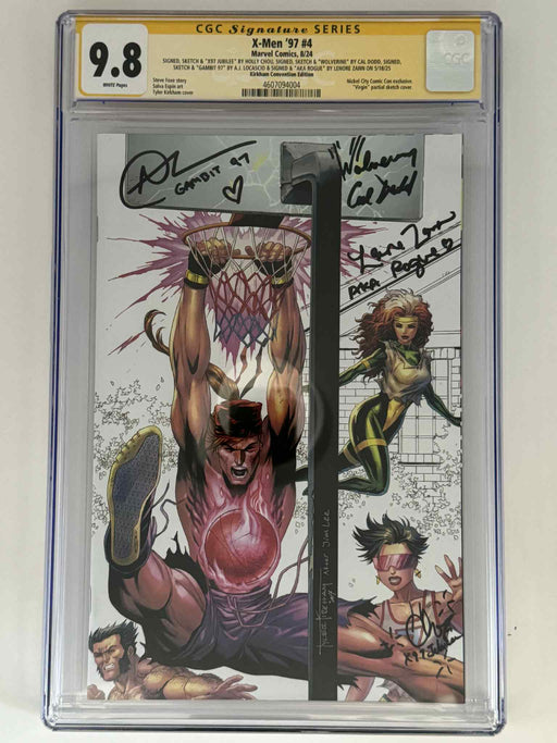[Signed by Holly Chou | Cal Dodd | AJ LoCascio | Lenore Zann] X-Men '97 #4 CGC 9.8 Yellow Label Tyler Kirkham Exclusive Virgin Color Splash Var - for just $350! 