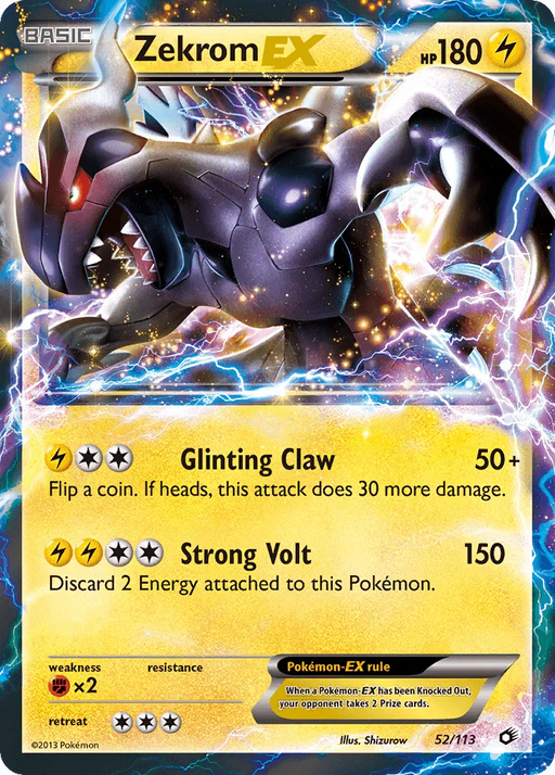 Zekrom EX (52/113) [Black & White: Legendary Treasures] - for just $3.85! 