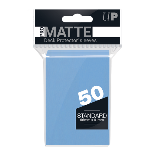 Ultra PRO: Standard 50ct Sleeves - PRO-Matte (Light Blue) - Just $0! Shop now at Retro Gaming of Denver