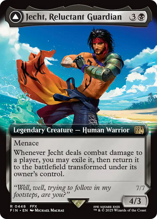 Jecht, Reluctant Guardian // Braska's Final Aeon (FIN-448) - FINAL FANTASY: (enchantment, Extended Art) - for just $0.32! 
