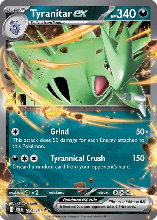 Tyranitar ex (064/131) [Scarlet & Violet: Prismatic Evolutions] - for just $0.30! 