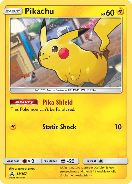 Pikachu (SM157) [Sun & Moon: Black Star Promos] - for just $10.55! 