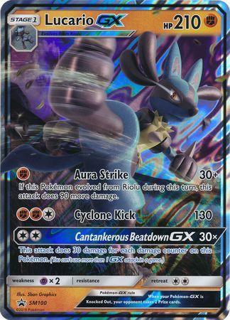 Lucario GX (SM100) (Jumbo Card) [Sun & Moon: Black Star Promos] - for just $3.50! 
