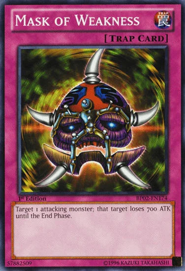 Mask of Weakness [BP02-EN174] Common - for just $0.10! 