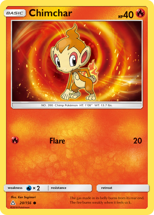 Chimchar (20/156) [Sun & Moon: Ultra Prism] - Just $0.10! Shop now at Retro Gaming of Denver