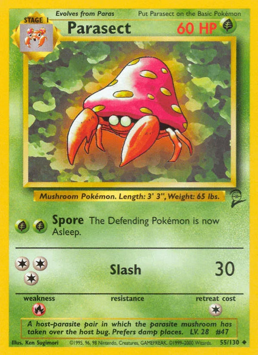 Parasect (55/130) [Base Set 2] - for just $0.50! 