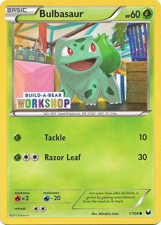 Bulbasaur (1/108) (Build A Bear Workshop Exclusive) [Black & White: Dark Explorers] - for just $16.25! 