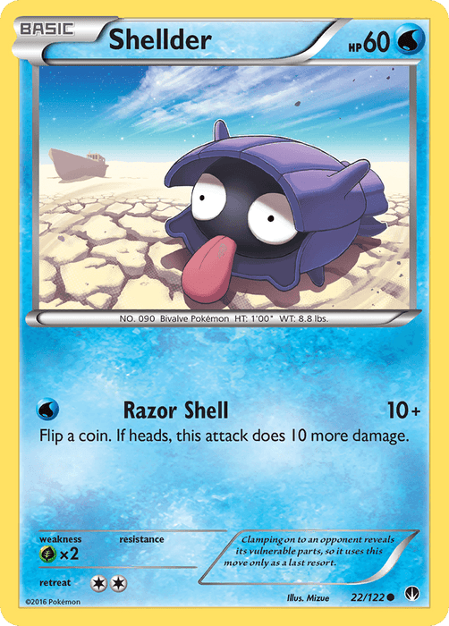 Shellder (22/122) [XY: BREAKpoint] - for just $0.10! 
