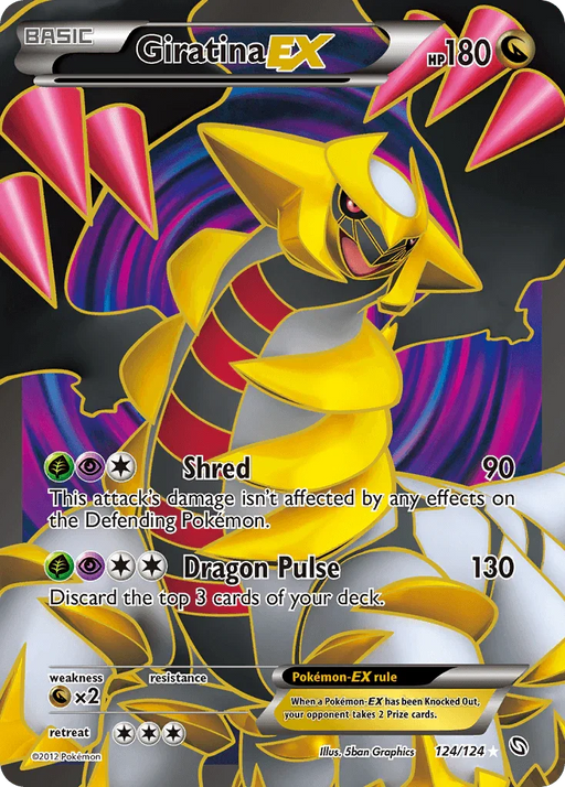 Giratina EX (124/124) [Black & White: Dragons Exalted] - for just $188! 