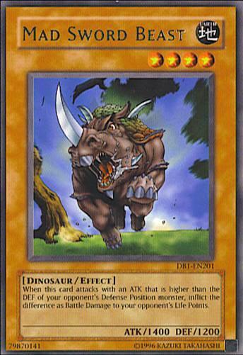 Mad Sword Beast [DB1-EN201] Rare - for just $0.10! 