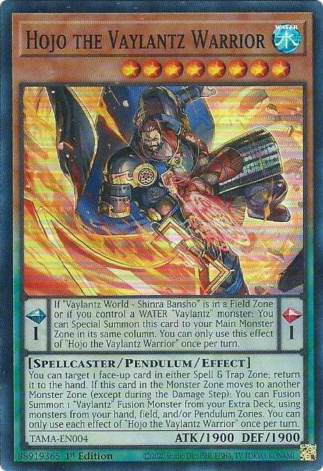 Hojo the Vaylantz Warrior [TAMA-EN004] Super Rare - for just $0.10! 