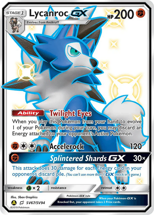 Lycanroc GX (SV67/SV94) [Sun & Moon: Hidden Fates - Shiny Vault] - for just $8.30! 
