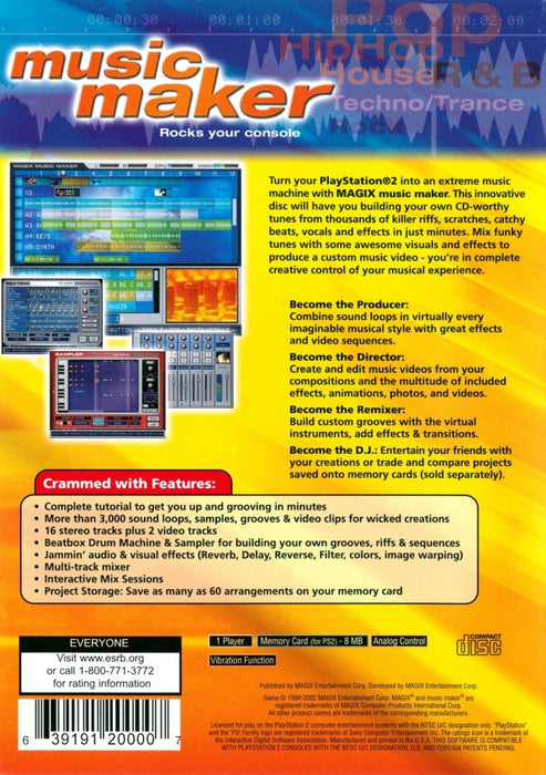 Music Maker – PlayStation 2 (PS2) - for just $0! 