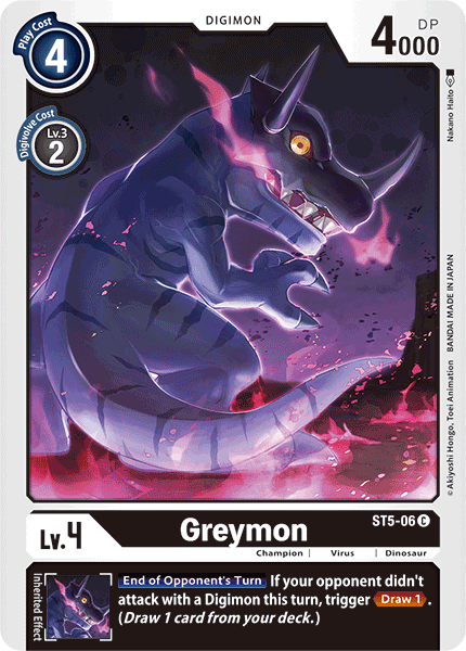 Greymon [ST5-06] [Starter Deck: Machine Black] - Just $0.09! Shop now at Retro Gaming of Denver