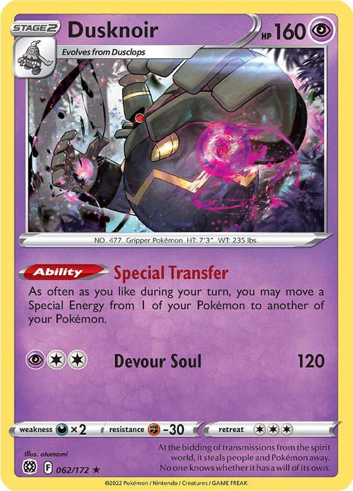 Dusknoir (062/172) [Sword & Shield: Brilliant Stars] - for just $0.10! 
