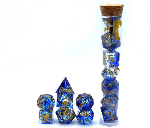Captured Magic Hand Sanded Sharp Edge Resin - Blue Gold Foil - for just $39.99! 