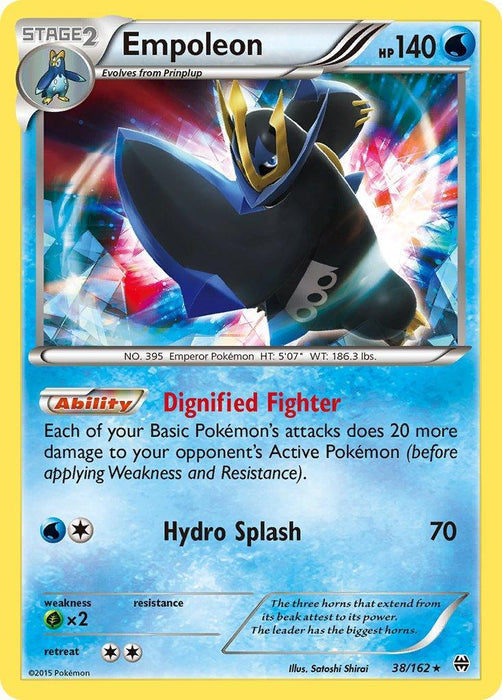 Empoleon (38/162) (Battle Arena Deck Exclusive) (Theme Deck Exclusive) [XY: BREAKthrough] - for just $0.35! 