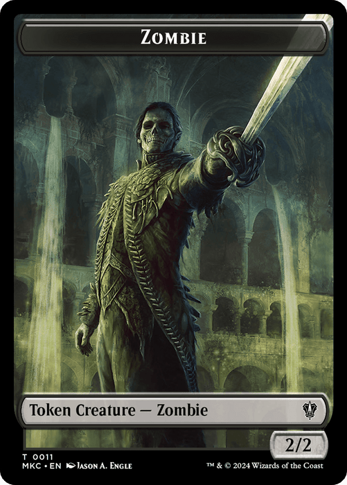 Vizier of Many Faces // Zombie Double-Sided Token [Murders at Karlov Manor Commander Tokens] - Just $0.10! Shop now at Retro Gaming of Denver