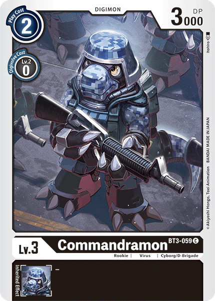 Commandramon [BT3-059] [Release Special Booster Ver.1.5] - Just $0.09! Shop now at Retro Gaming of Denver