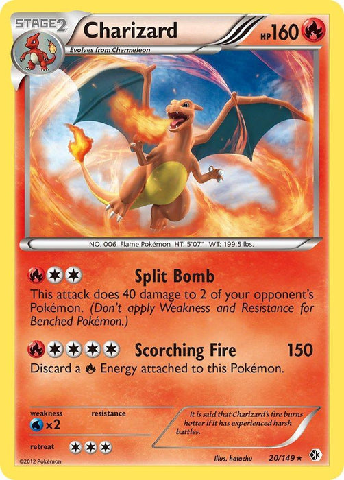 Charizard (20/149) (Cosmos Holo) (Blister Exclusive) [Black & White: Boundaries Crossed] - for just $16! 