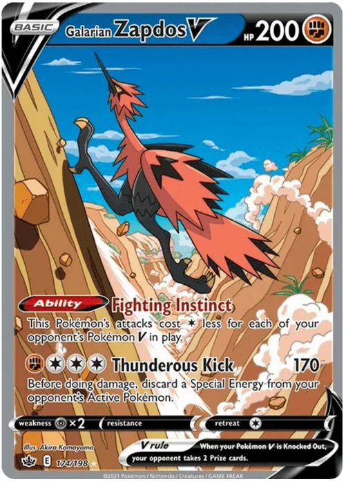 Galarian Zapdos V (174/198) [Sword & Shield: Chilling Reign] - for just $24.50! 