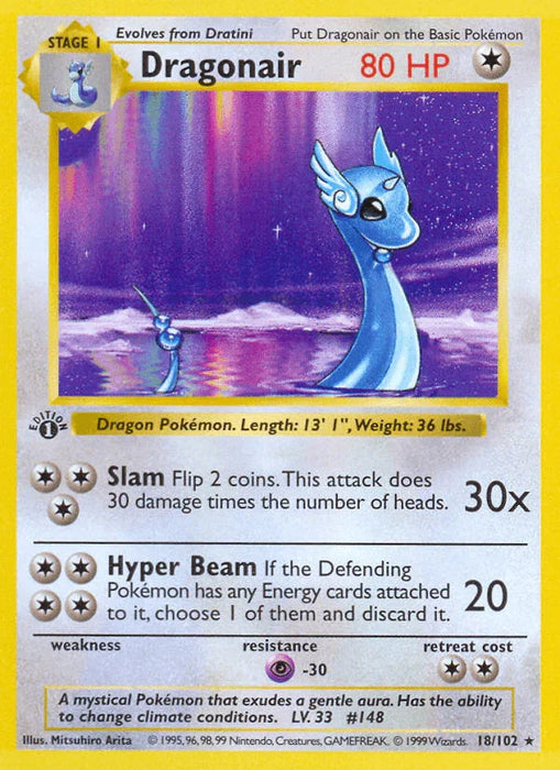 Dragonair (18/102) (Shadowless) [Base Set 1st Edition] - for just $109.90! 
