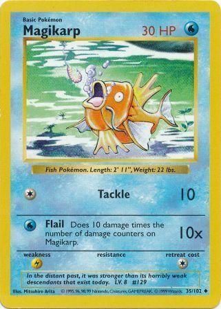 Magikarp (35/102) [Base Set Shadowless Unlimited] - for just $9.60! 