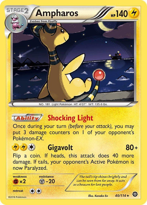 Ampharos (40/114) (Theme Deck Exclusive) [XY: Steam Siege] - for just $0.35! 