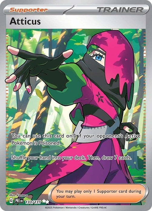 Atticus (133/131) [Scarlet & Violet: Prismatic Evolutions] - for just $0.35! 