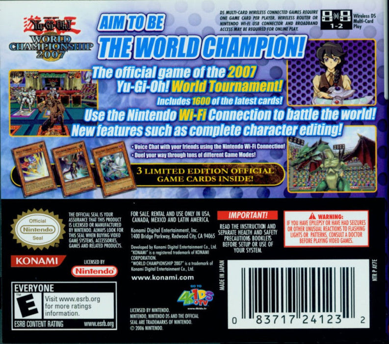 Yu-Gi-Oh World Championship 2007 — Nintendo DS (DS) - for just $22.99! 