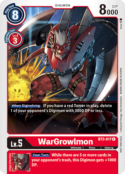 WarGrowlmon [BT2-017] (Alternate Art) [Release Special Booster Ver.1.0] - Just $0.09! Shop now at Retro Gaming of Denver