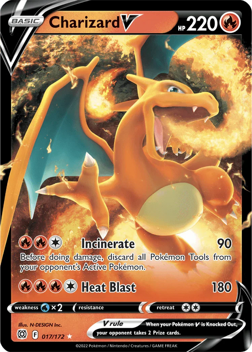 Charizard V (017/172) [Sword & Shield: Brilliant Stars] - for just $3.20! 