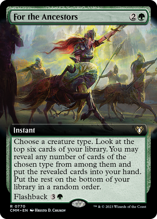 For the Ancestors (CMM-770) - Commander Masters: (Extended Art) - for just $0.65! 