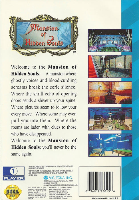 Mansion of Hidden Souls – Sega CD (SCD) - for just $0! 