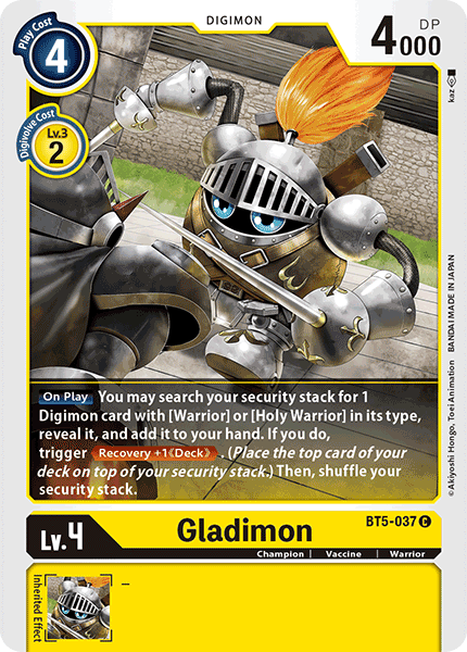 Gladimon [BT5-037] [Battle of Omni] - Just $0.09! Shop now at Retro Gaming of Denver