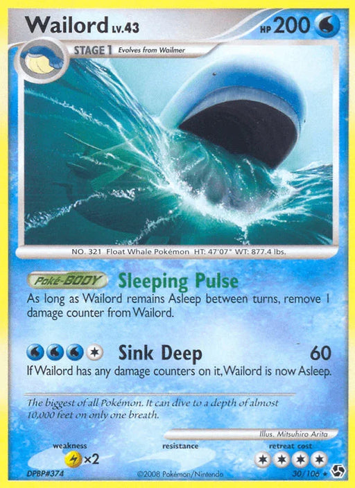 Wailord (30/106) [Diamond & Pearl: Great Encounters] - for just $4.50! 