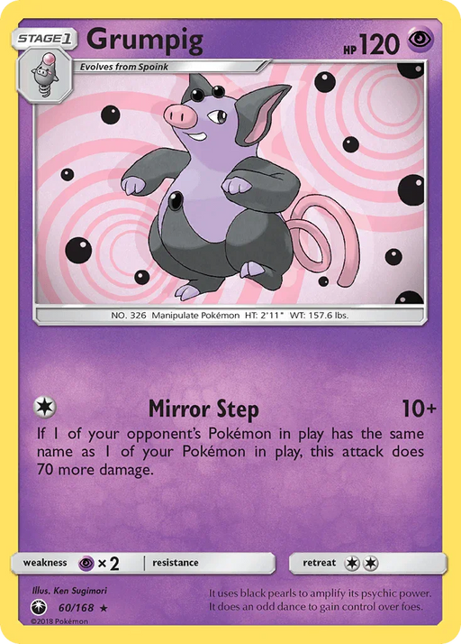 Grumpig (60/168) [Sun & Moon: Celestial Storm] - for just $0.15! 