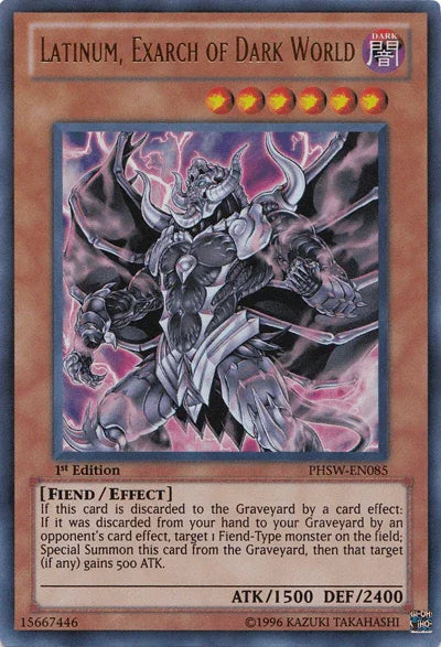 Latinum, Exarch of Dark World [PHSW-EN085] Ultra Rare - for just $0.40! 