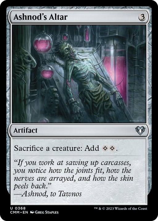 Ashnod's Altar (CMM-368) - Commander Masters - for just $4.49! 