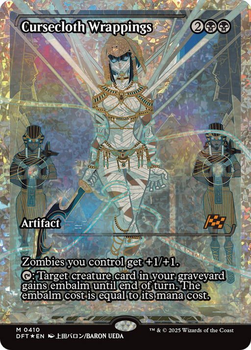 Cursecloth Wrappings (DFT-410) - Aetherdrift: (Showcase) Foil - for just $15.61! 